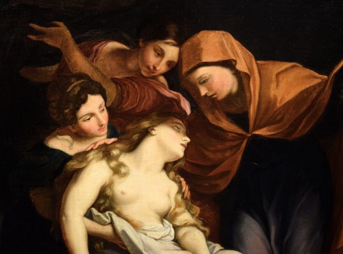 La Madeleine en extase - Artiste du XIXe siècle signé en bas à gauche - Restauration - Charles X